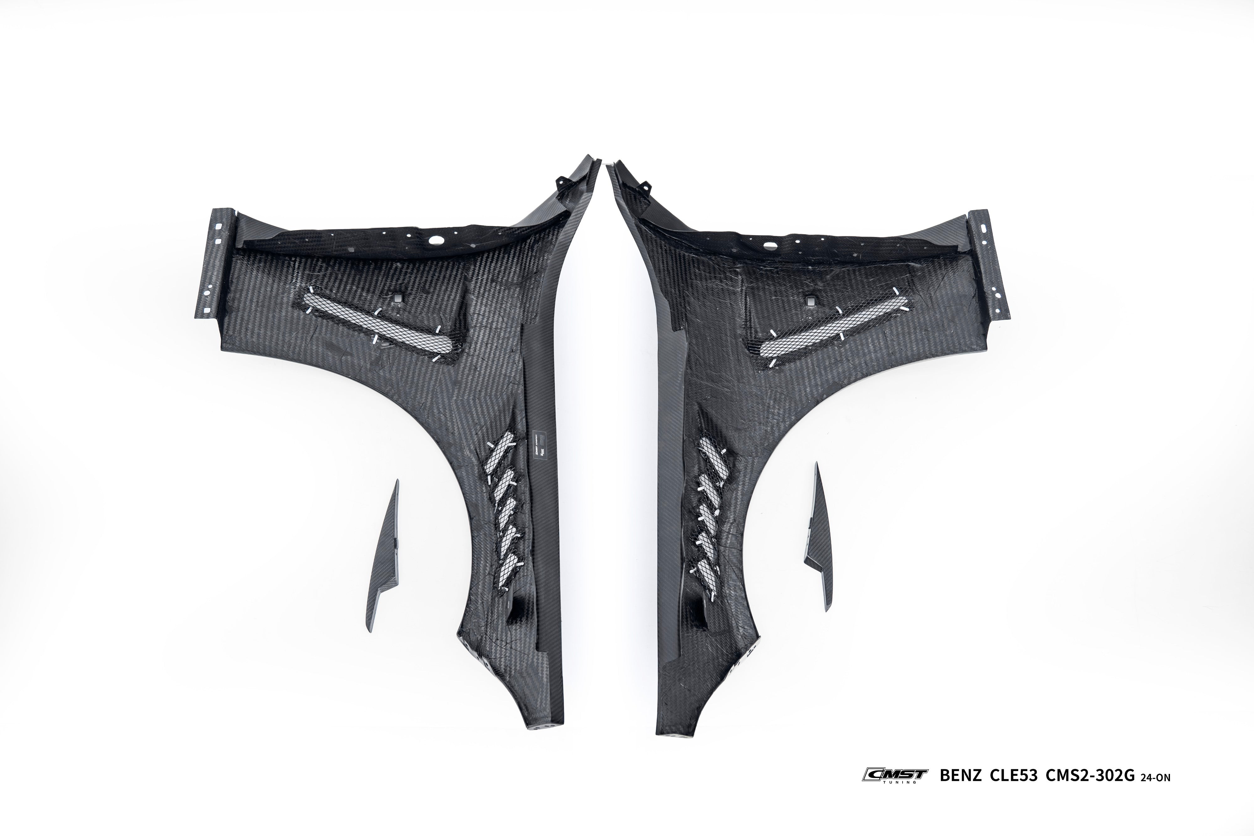 Mercedes Benz CLE-Class AMG CLE 53 / 450 / 300 C236 A236 2024-ON with Aftermarket Parts - Front Fenders Dry Pre-preg Carbon Fiber / FRP from CMST Tuning