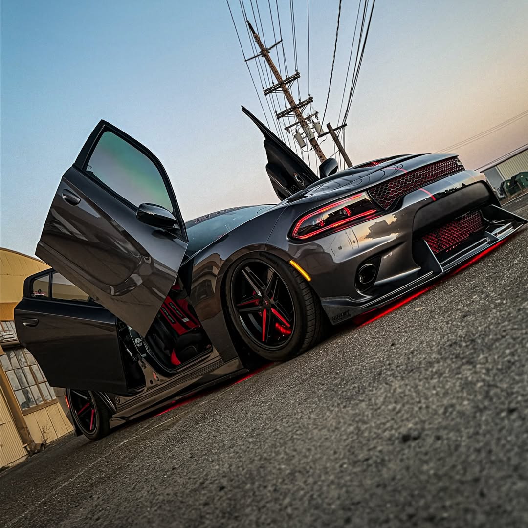 Dodge Charger 2015 Scat Pack & 2016 Scat Pack, Hellcat & 2017 R/T, Daytona, Scat Pack, Hellcat & 2018 GT, R/T, Daytona, Scat Pack, Hellcatwith & 2019 GT, R/T, Scat Pack, Hellcat & 2020 GT, R/T, Scat Pack, Hellcat & 2021 GT, R/T, Scat Pack & 2022-2023 GT, R/T, Scat Pack Non-widebody Aftermarket Parts - Front Lip Carbon Fiber from CMST Tuning