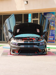 Dodge Charger 2015 Scat Pack & 2016 Scat Pack, Hellcat & 2017 R/T, Daytona, Scat Pack, Hellcat & 2018 GT, R/T, Daytona, Scat Pack, Hellcatwith & 2019 GT, R/T, Scat Pack, Hellcat & 2020 GT, R/T, Scat Pack, Hellcat & 2021 GT, R/T, Scat Pack & 2022-2023 GT, R/T, Scat Pack Non-widebody Aftermarket Parts - Front Lip Carbon Fiber from CMST Tuning