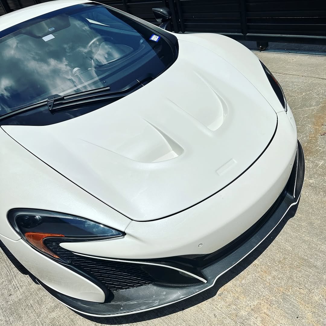 McLaren 650S 2015 2016 with Aftermarket Parts - Front Lip Carbon Fiber / FRP from CMST Tuning