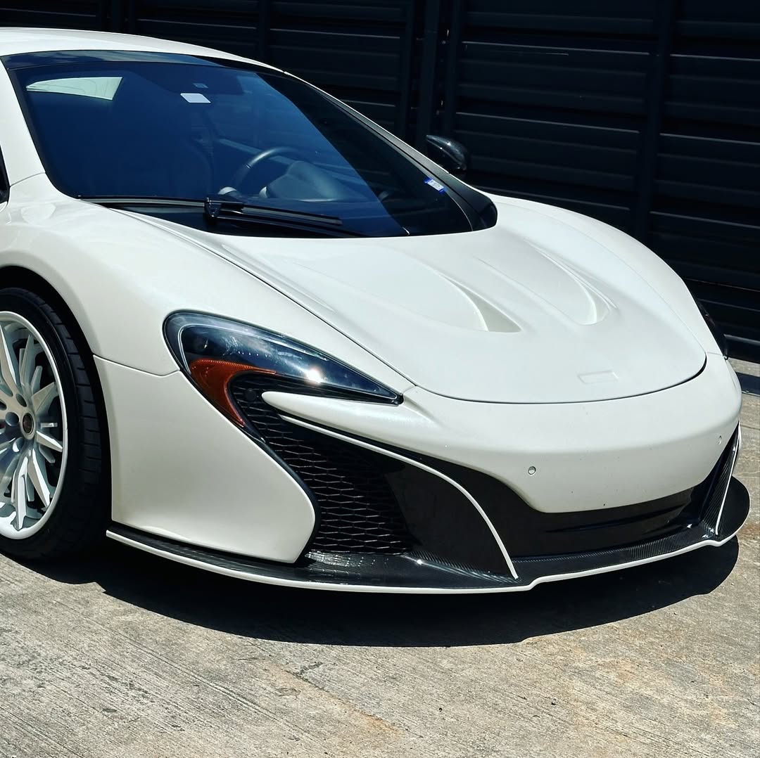 McLaren 650S 2015 2016 with Aftermarket Parts - Front Lip Carbon Fiber / FRP from CMST Tuning