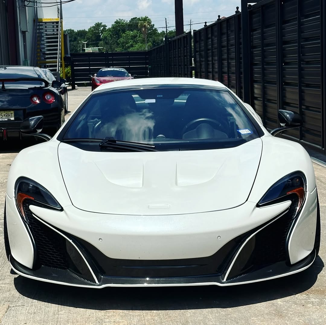 McLaren 650S 2015 2016 with Aftermarket Parts - Front Lip Carbon Fiber / FRP from CMST Tuning
