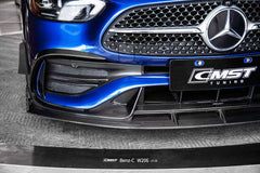 Mercedes Benz C-Class C43 AMG C300 (with sport-package bumper) W206 S206 2021-ON with Aftermarket Parts - Front Lip Carbon Fiber / FRP from CMST Tuning