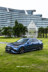 Mercedes Benz C-Class C43 AMG C300 (with sport-package bumper) W206 S206 2021-ON with Aftermarket Parts - Front Lip Carbon Fiber / FRP from CMST Tuning
