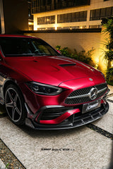 Mercedes Benz C-Class C43 AMG C300 (with sport-package bumper) W206 S206 2021-ON with Aftermarket Parts - Front Lip Carbon Fiber / FRP from CMST Tuning