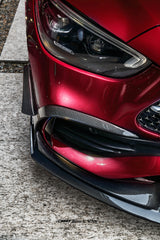 Mercedes Benz C-Class C43 AMG C300 (with sport-package bumper) W206 S206 2021-ON with Aftermarket Parts - Front Lip Carbon Fiber / FRP from CMST Tuning