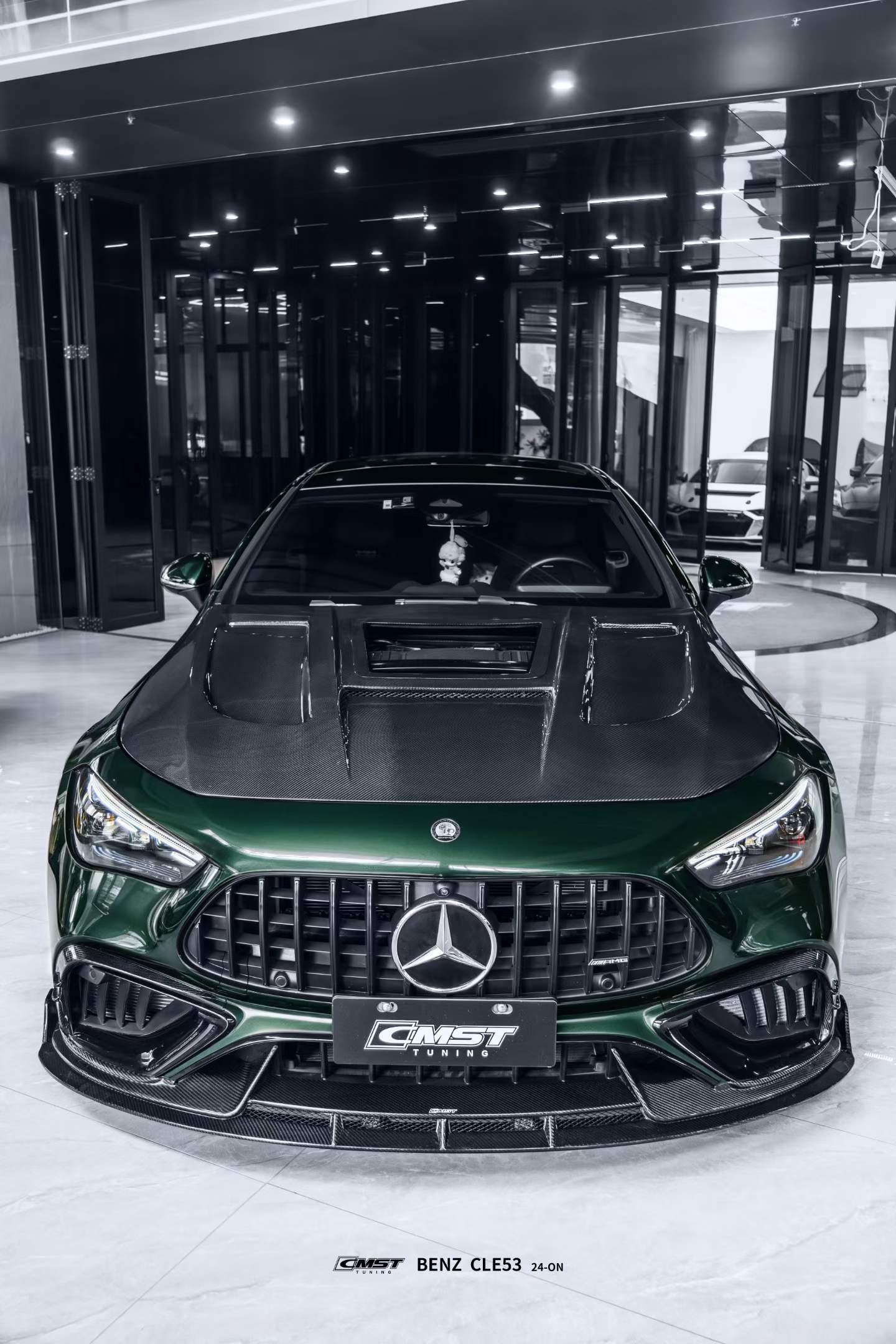 Mercedes Benz CLE-Class AMG CLE 53 C236 A236 2024-ON with Aftermarket Parts - Front Lip Dry Pre-preg Carbon Fiber / FRP from CMST Tuning