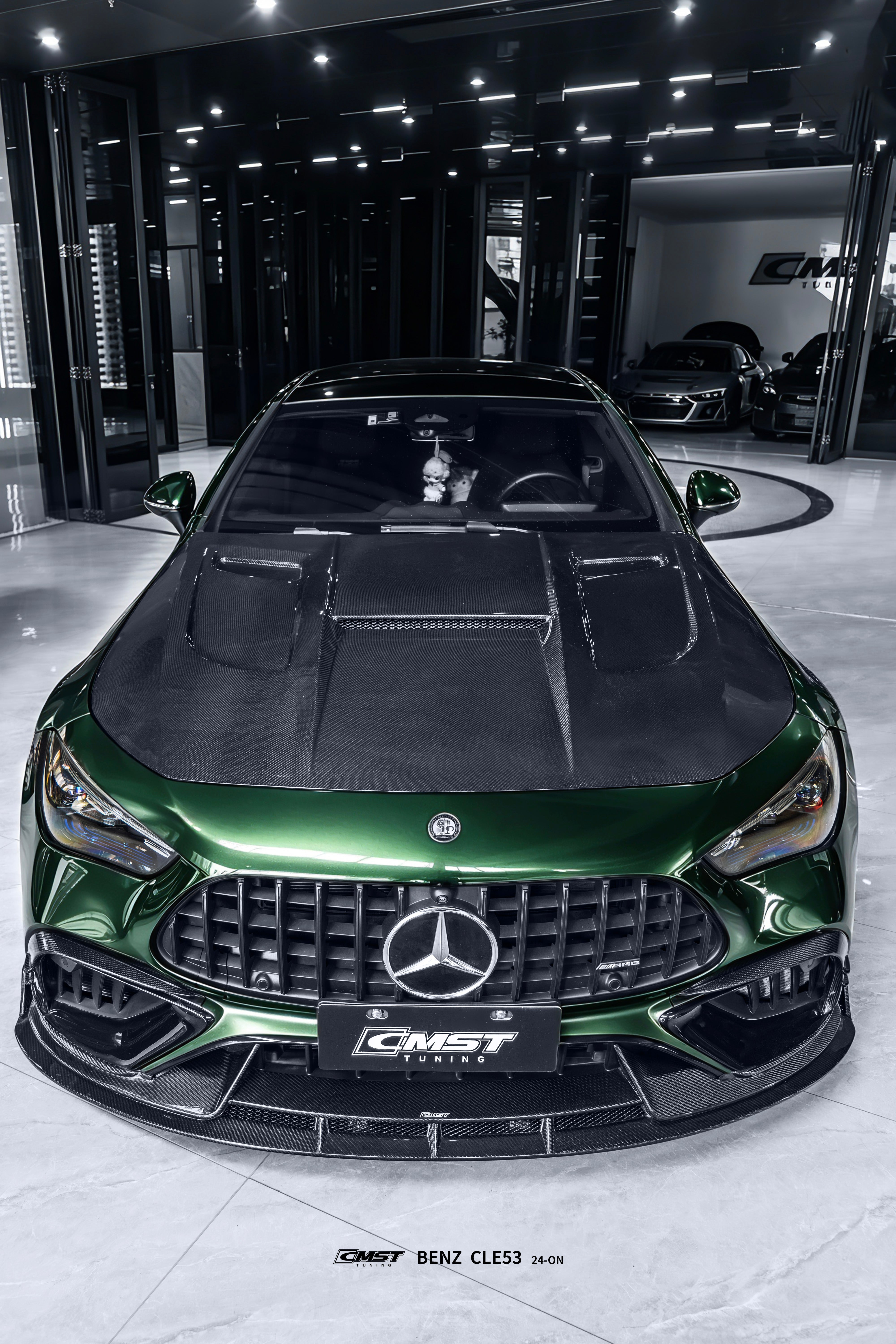 Mercedes Benz CLE-Class AMG CLE 53 C236 A236 2024-ON with Aftermarket Parts - Front Lip Dry Pre-preg Carbon Fiber / FRP from CMST Tuning