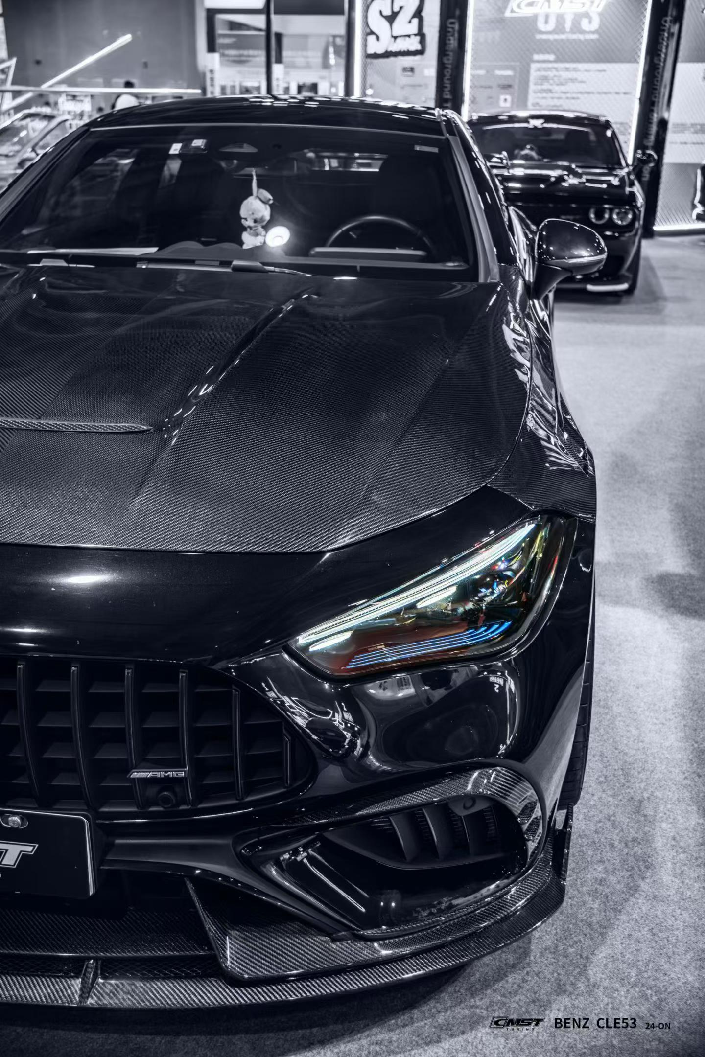 Mercedes Benz CLE-Class AMG CLE 53 C236 A236 2024-ON with Aftermarket Parts - Front Lip Dry Pre-preg Carbon Fiber / FRP from CMST Tuning