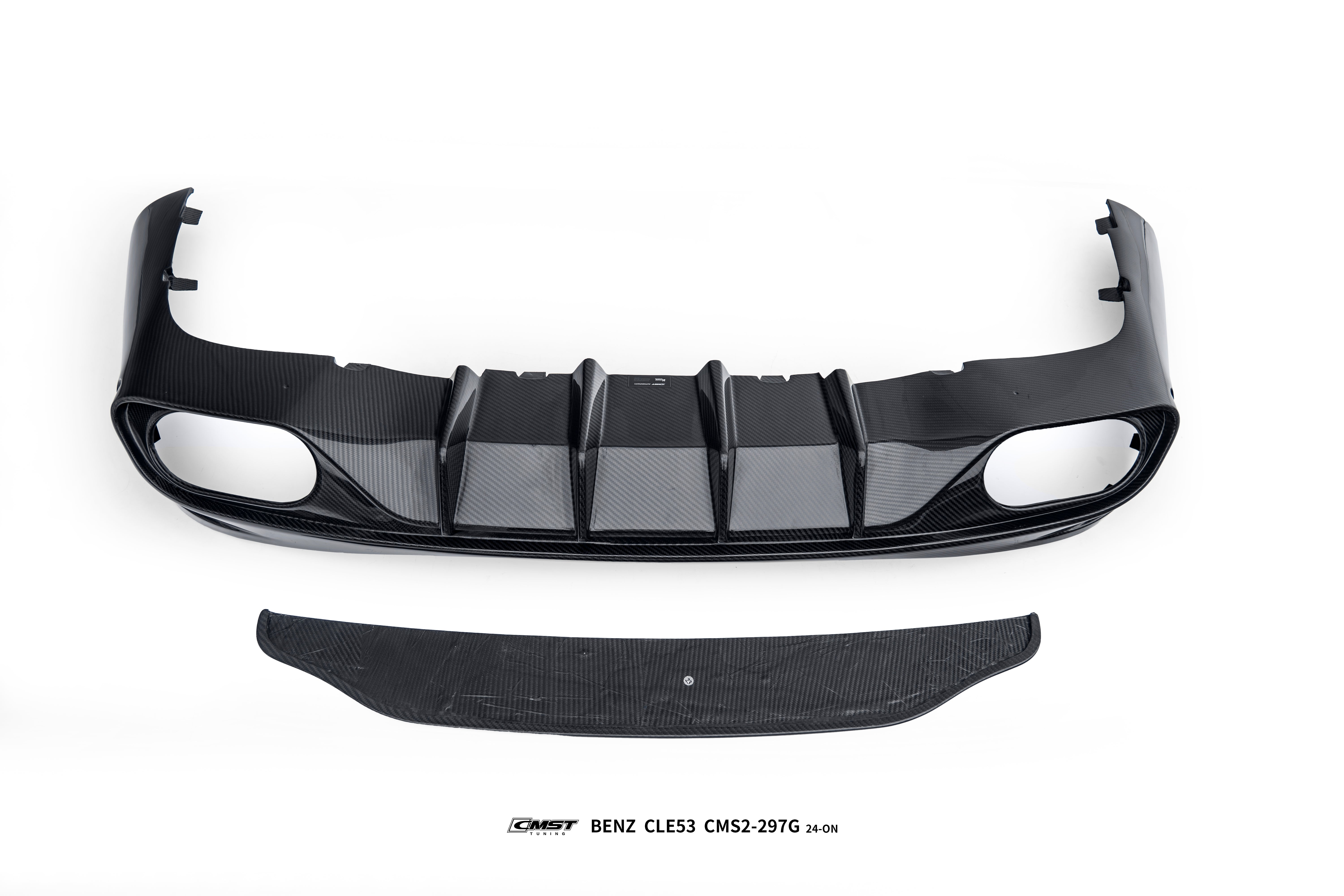 Mercedes Benz CLE-Class AMG CLE 53 C236 A236 2024-ON with Aftermarket Parts - Rear Diffuser Dry Pre-preg Carbon Fiber / FRP from CMST Tuning