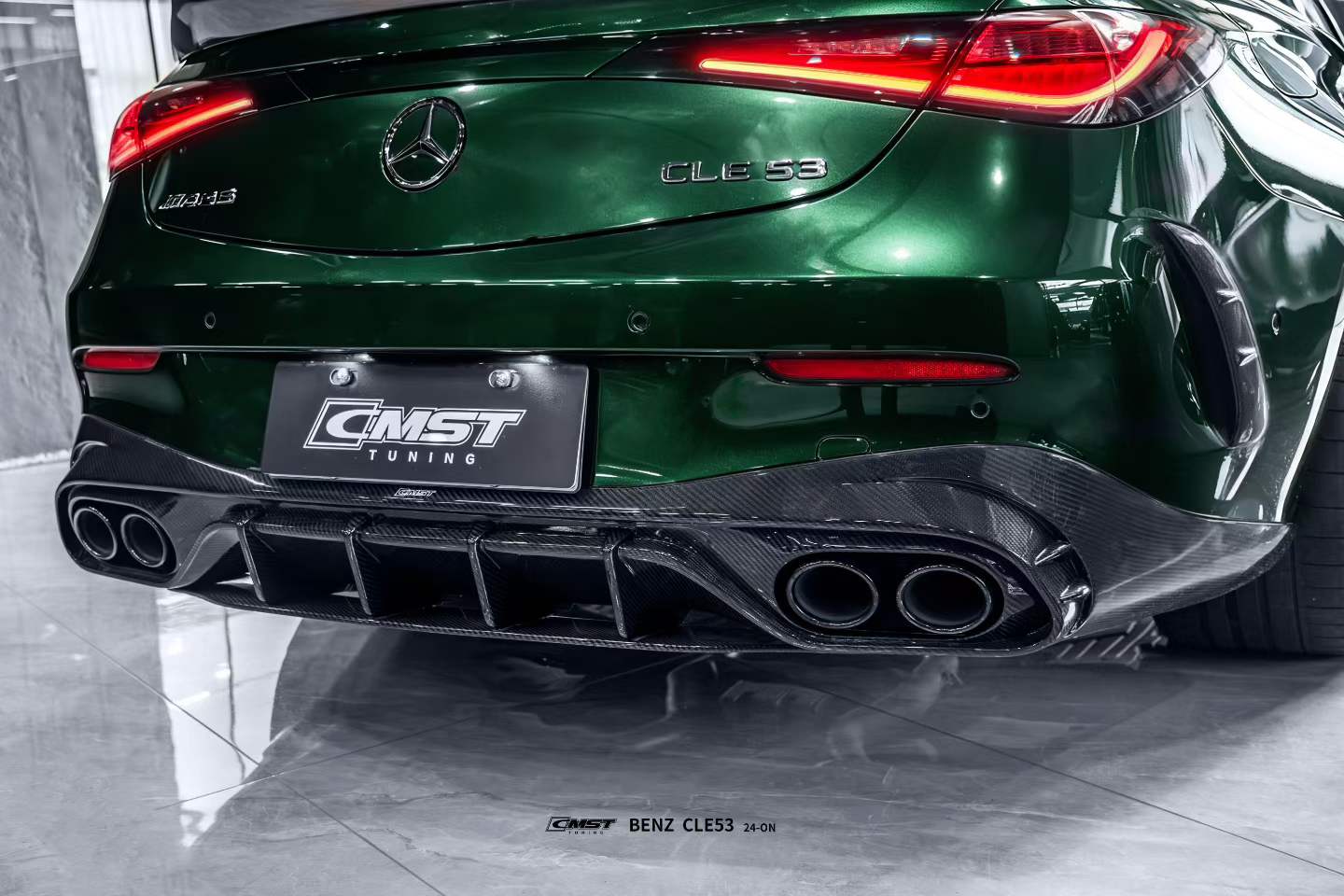 Mercedes Benz CLE-Class AMG CLE 53 C236 A236 2024-ON with Aftermarket Parts - Rear Diffuser Dry Pre-preg Carbon Fiber / FRP from CMST Tuning