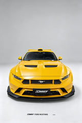 Ford Mustang S650 2.3 Ecoboost 5.0 GT Dark Horse 2024-ON with Aftermarket Parts - GTD Style Front Bumper Canards Carbon Fiber / FRP from CMST Tuning