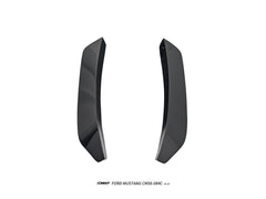Ford Mustang S650 2.3 Ecoboost 5.0 GT Dark Horse 2024-ON with Aftermarket Parts - GTD Style Front Bumper Canards Carbon Fiber / FRP from CMST Tuning