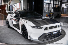 Ford Mustang S650 2.3 Ecoboost 5.0 GT Dark Horse 2024-ON with Aftermarket Parts - GTD Style Widebody Front Fenders Carbon Fiber / FRP from CMST Tuning