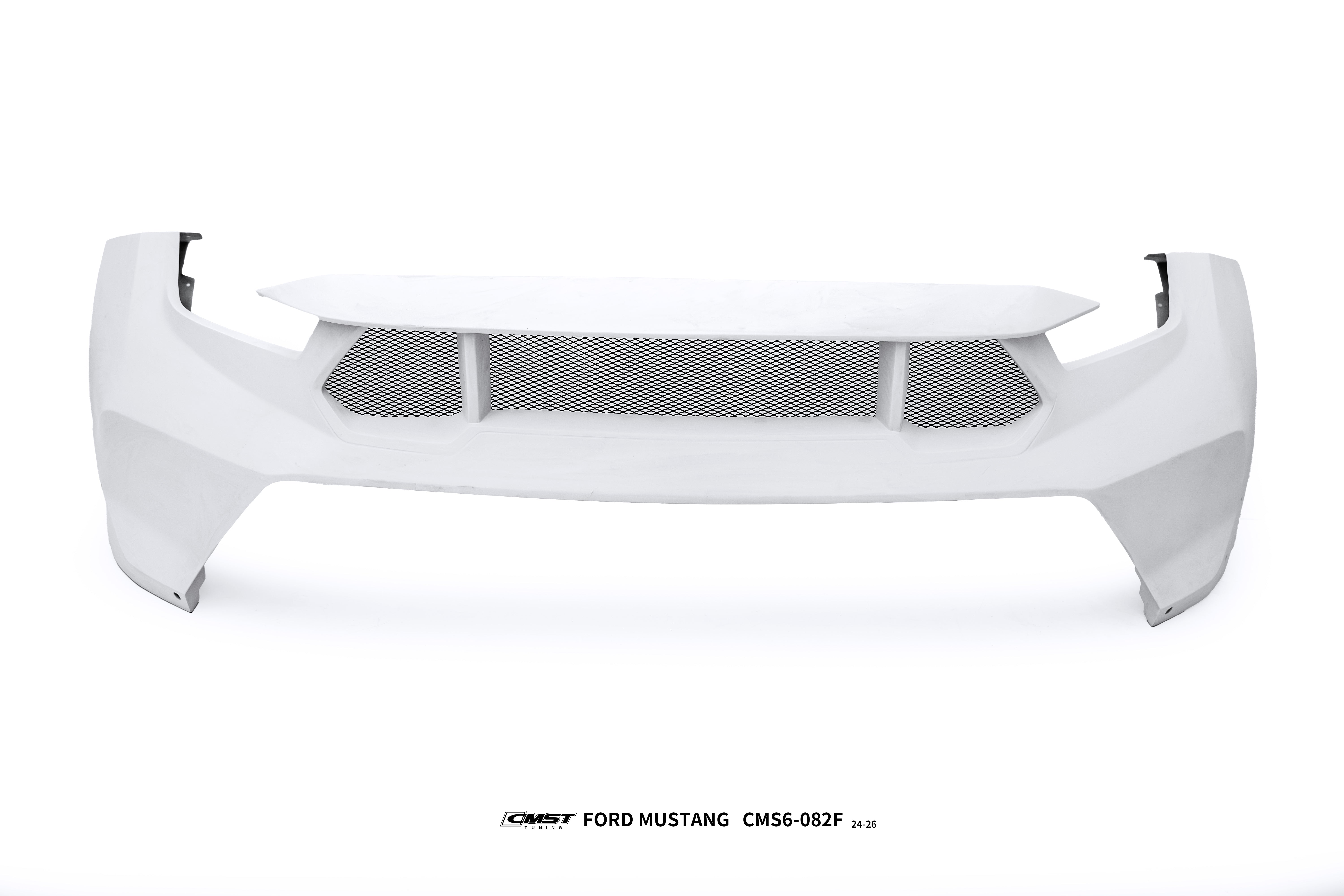 Ford Mustang S650 2.3 Ecoboost 5.0 GT Dark Horse 2024-ON with Aftermarket Parts - GTD Style Front Bumper & Lip Carbon Fiber / FRP from CMST Tuning