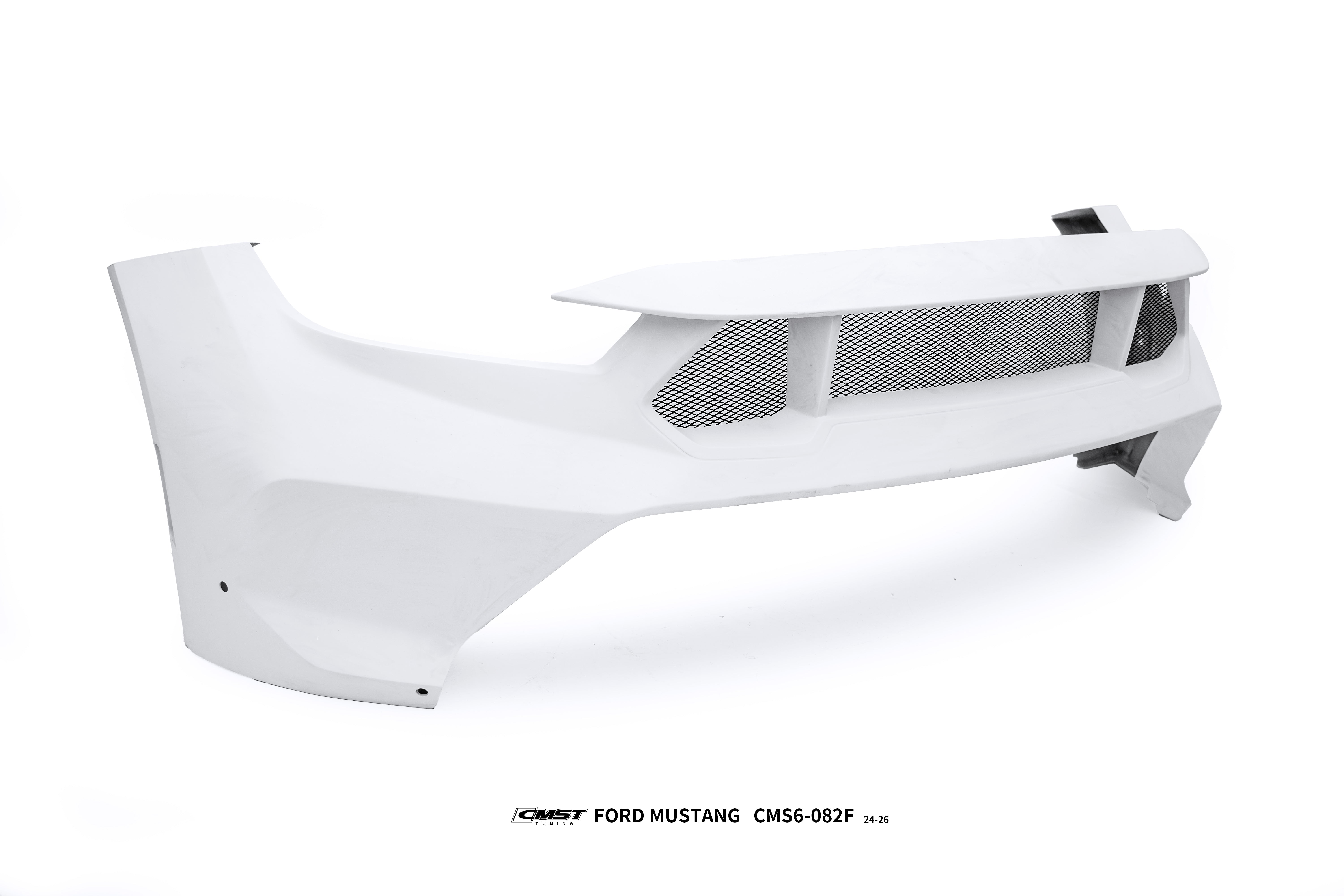 Ford Mustang S650 2.3 Ecoboost 5.0 GT Dark Horse 2024-ON with Aftermarket Parts - GTD Style Front Bumper & Lip Carbon Fiber / FRP from CMST Tuning