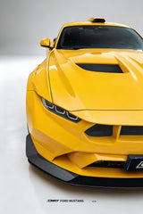 Ford Mustang S650 2.3 Ecoboost 5.0 GT Dark Horse 2024-ON with Aftermarket Parts - GTD Style Front Bumper & Lip Carbon Fiber / FRP from CMST Tuning