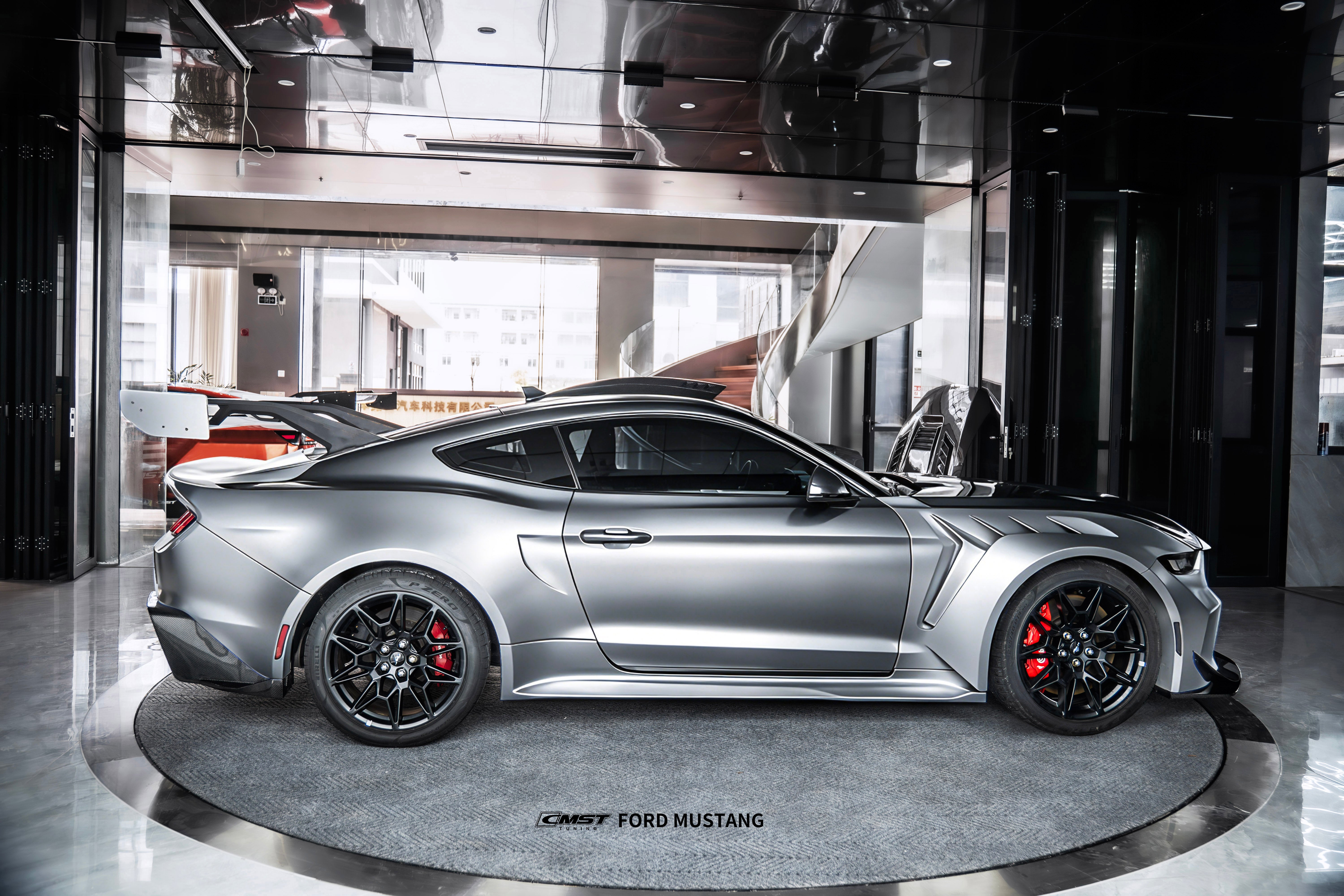 Ford Mustang S650 2.3 Ecoboost 5.0 GT Dark Horse 2024-ON with Aftermarket Parts - GTD Style Full Complete Kit Carbon Fiber / FRP from CMST Tuning