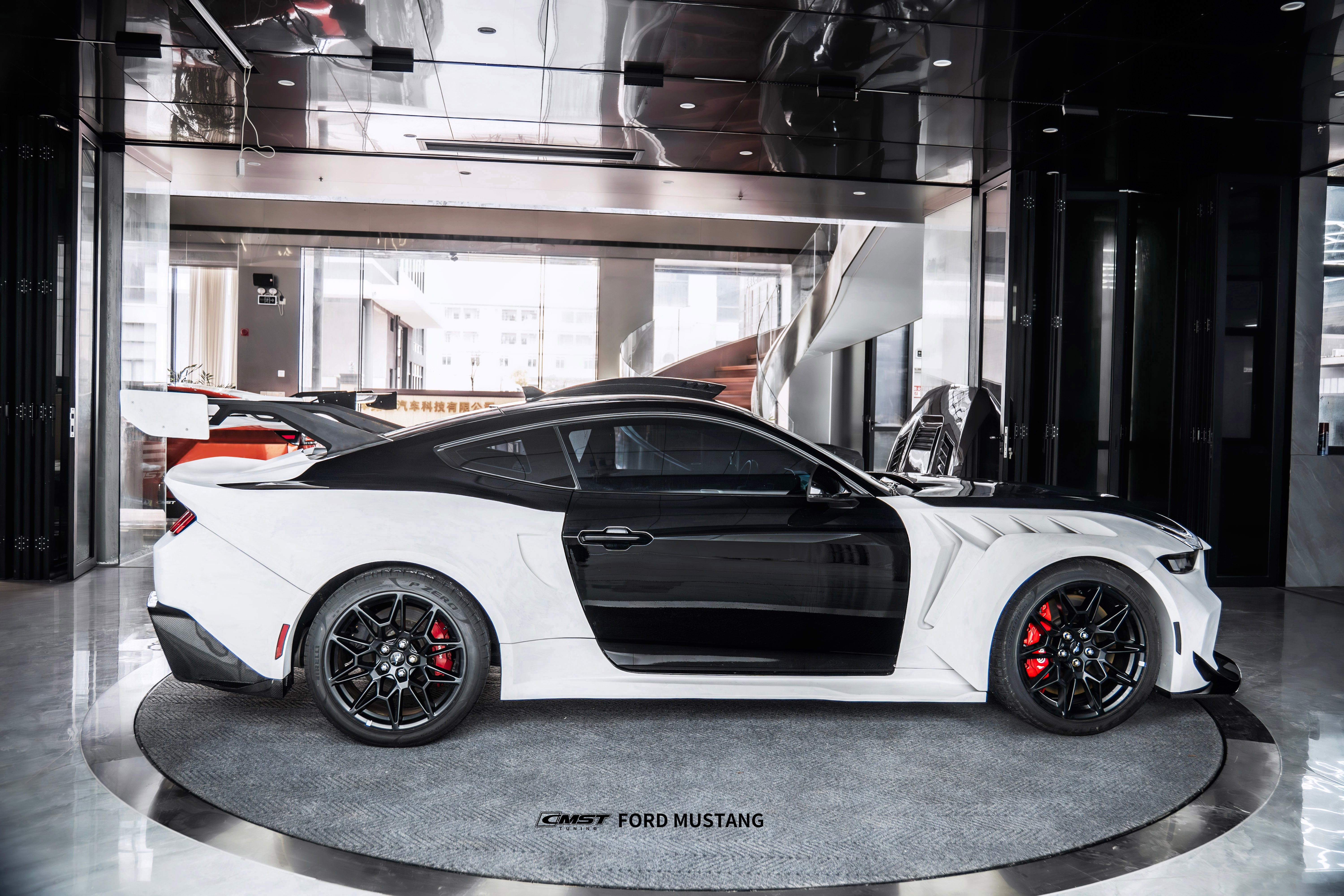Ford Mustang S650 2.3 Ecoboost 5.0 GT Dark Horse 2024-ON with Aftermarket Parts - GTD Style Full Complete Kit Carbon Fiber / FRP from CMST Tuning
