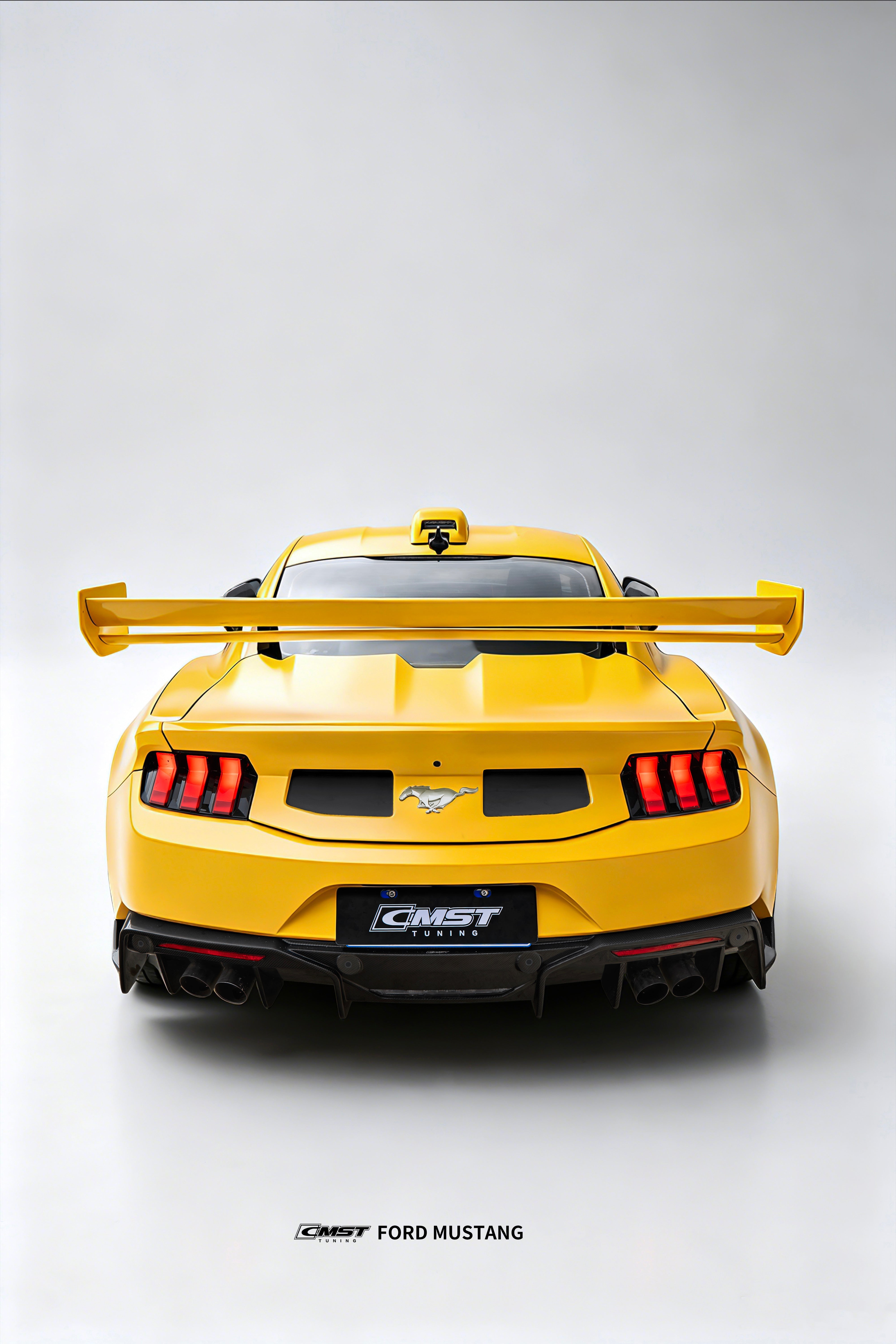 Ford Mustang S650 2.3 Ecoboost 5.0 GT Dark Horse 2024-ON with Aftermarket Parts - GTD Style Full Complete Kit Carbon Fiber / FRP from CMST Tuning