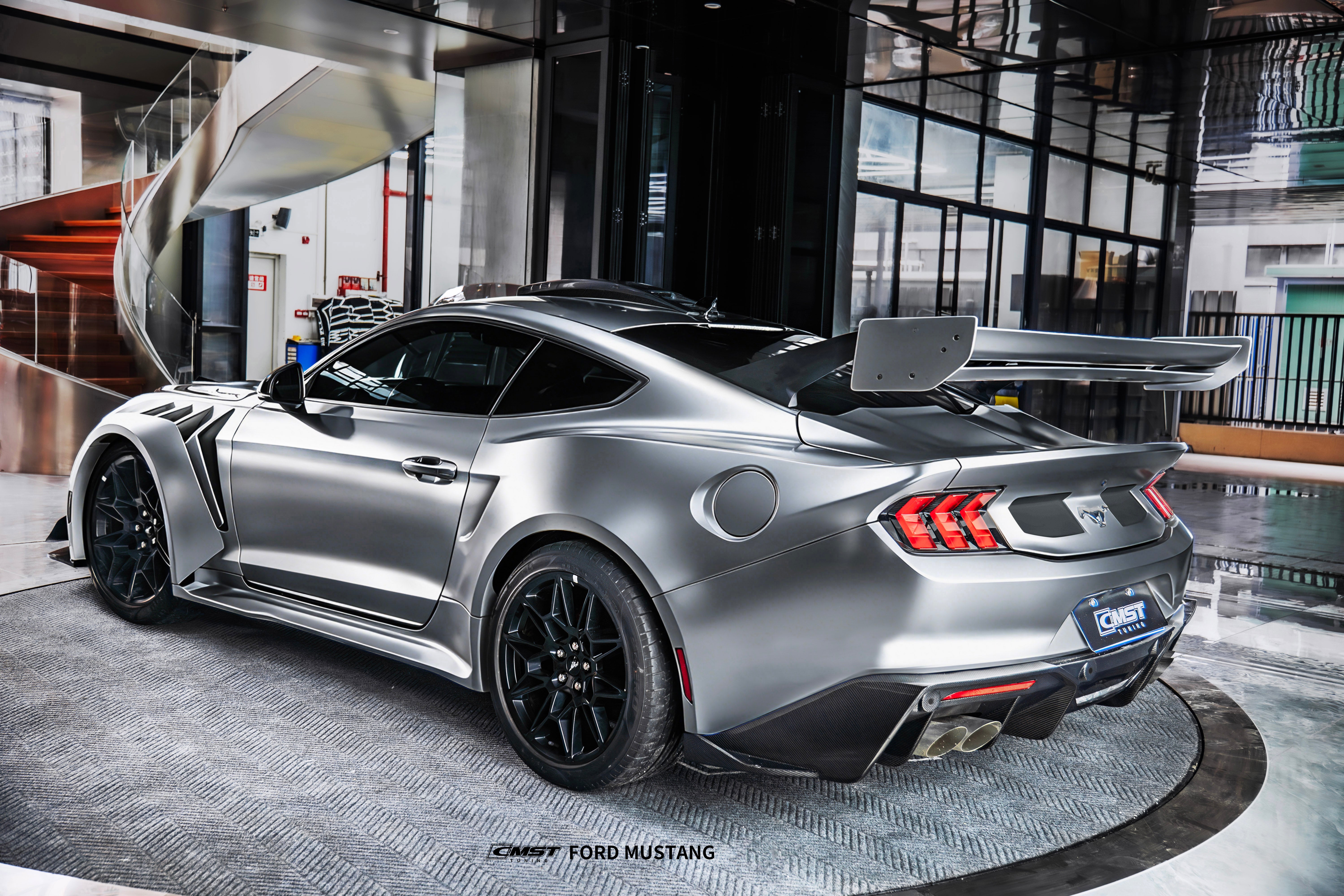 Ford Mustang S650 2.3 Ecoboost 5.0 GT Dark Horse 2024-ON with Aftermarket Parts - GTD Style Full Complete Kit Carbon Fiber / FRP from CMST Tuning