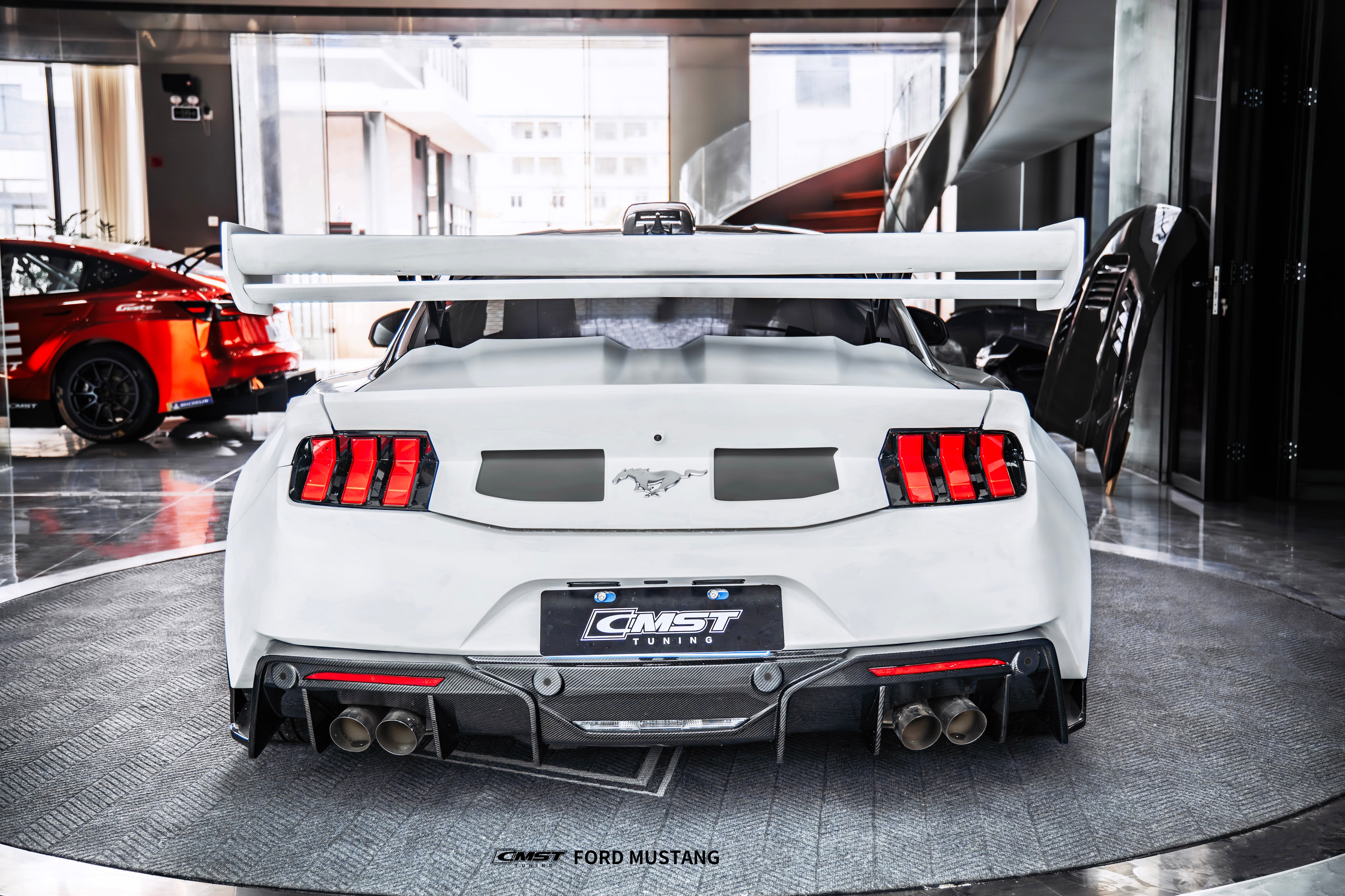 Ford Mustang S650 2.3 Ecoboost 5.0 GT Dark Horse 2024-ON with Aftermarket Parts - GTD Style Full Complete Kit Carbon Fiber / FRP from CMST Tuning
