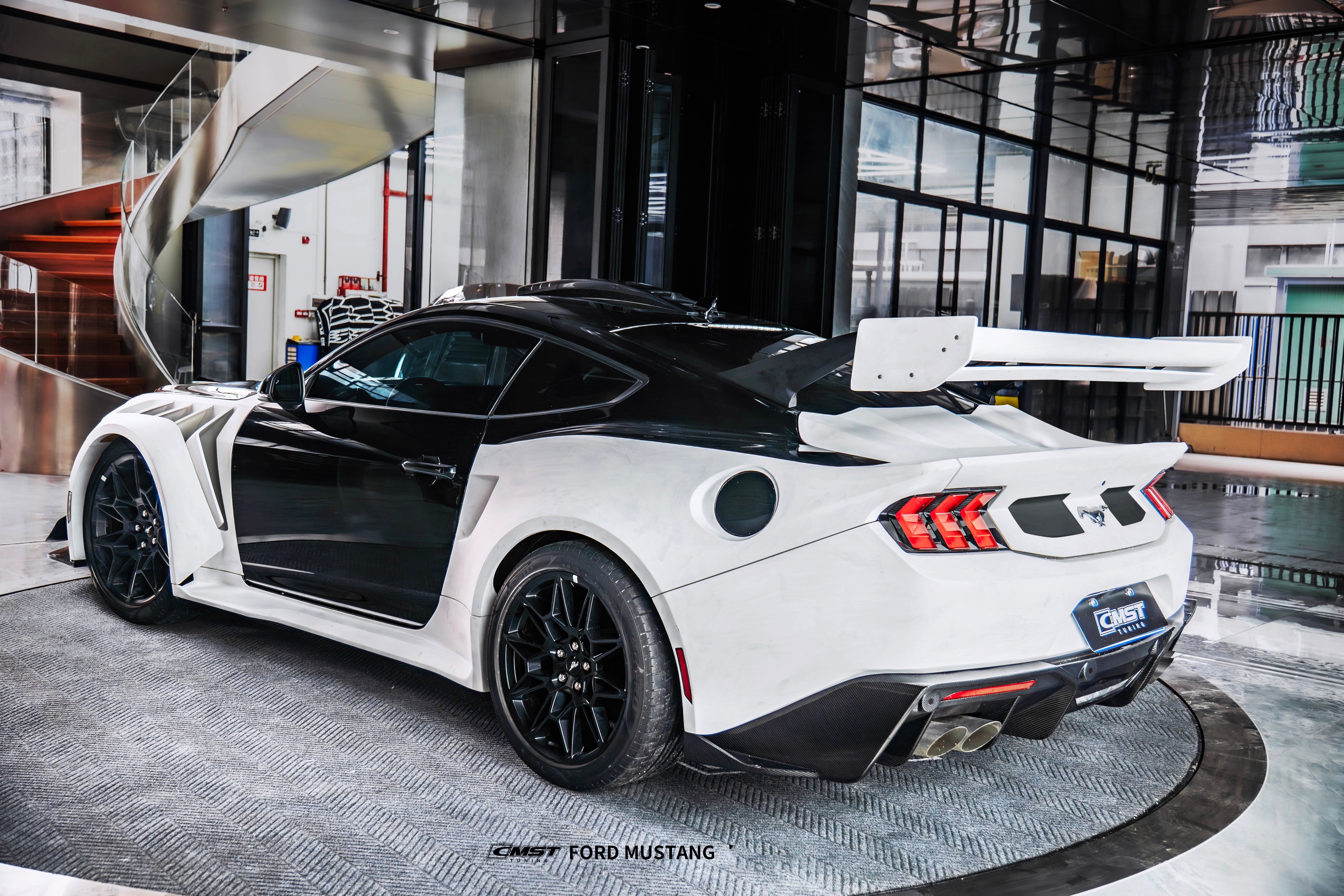 Ford Mustang S650 2.3 Ecoboost 5.0 GT Dark Horse 2024-ON with Aftermarket Parts - GTD Style Full Complete Kit Carbon Fiber / FRP from CMST Tuning