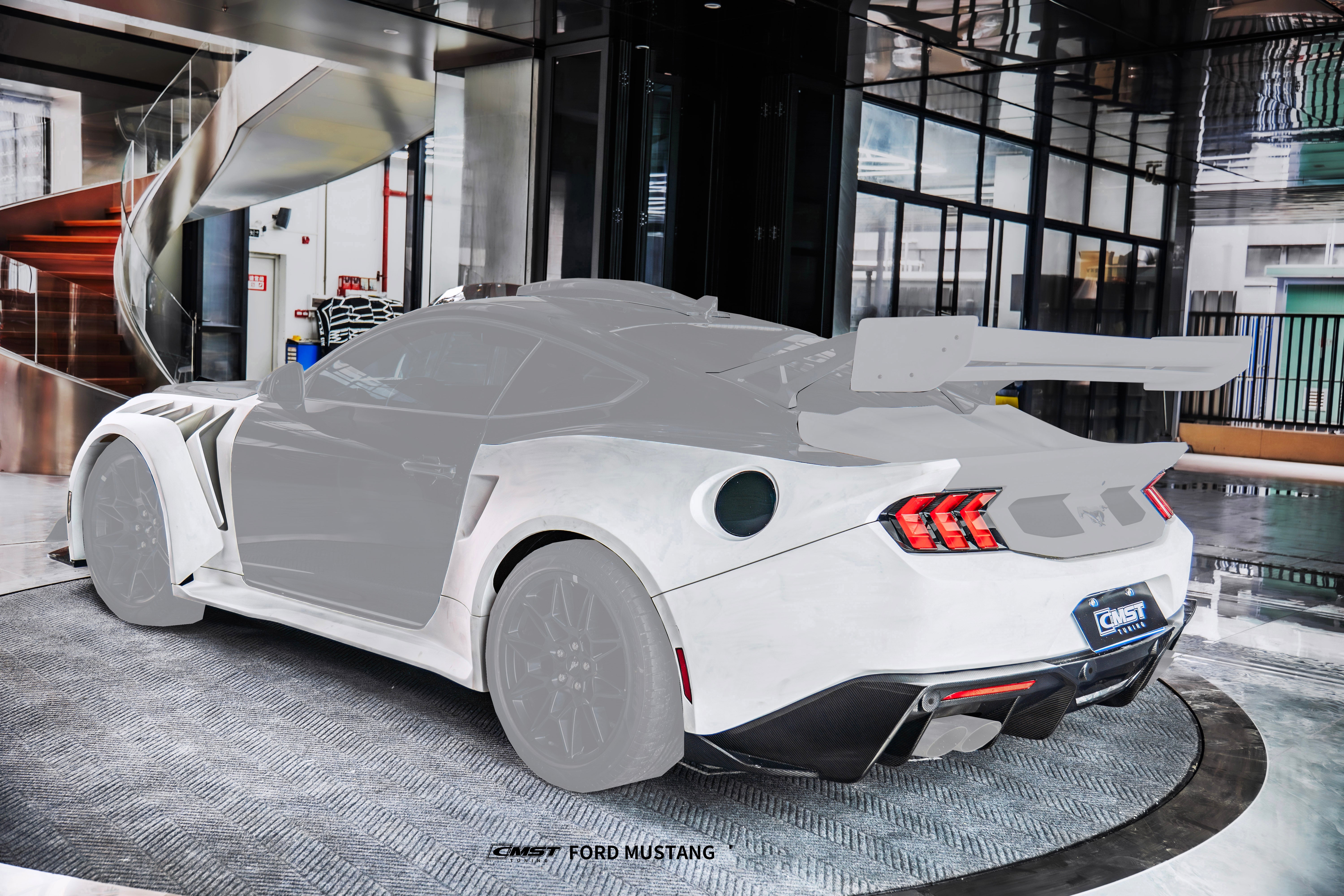 Ford Mustang S650 2.3 Ecoboost 5.0 GT Dark Horse 2024-ON with Aftermarket Parts - GTD Style Full Complete Kit Carbon Fiber / FRP from CMST Tuning