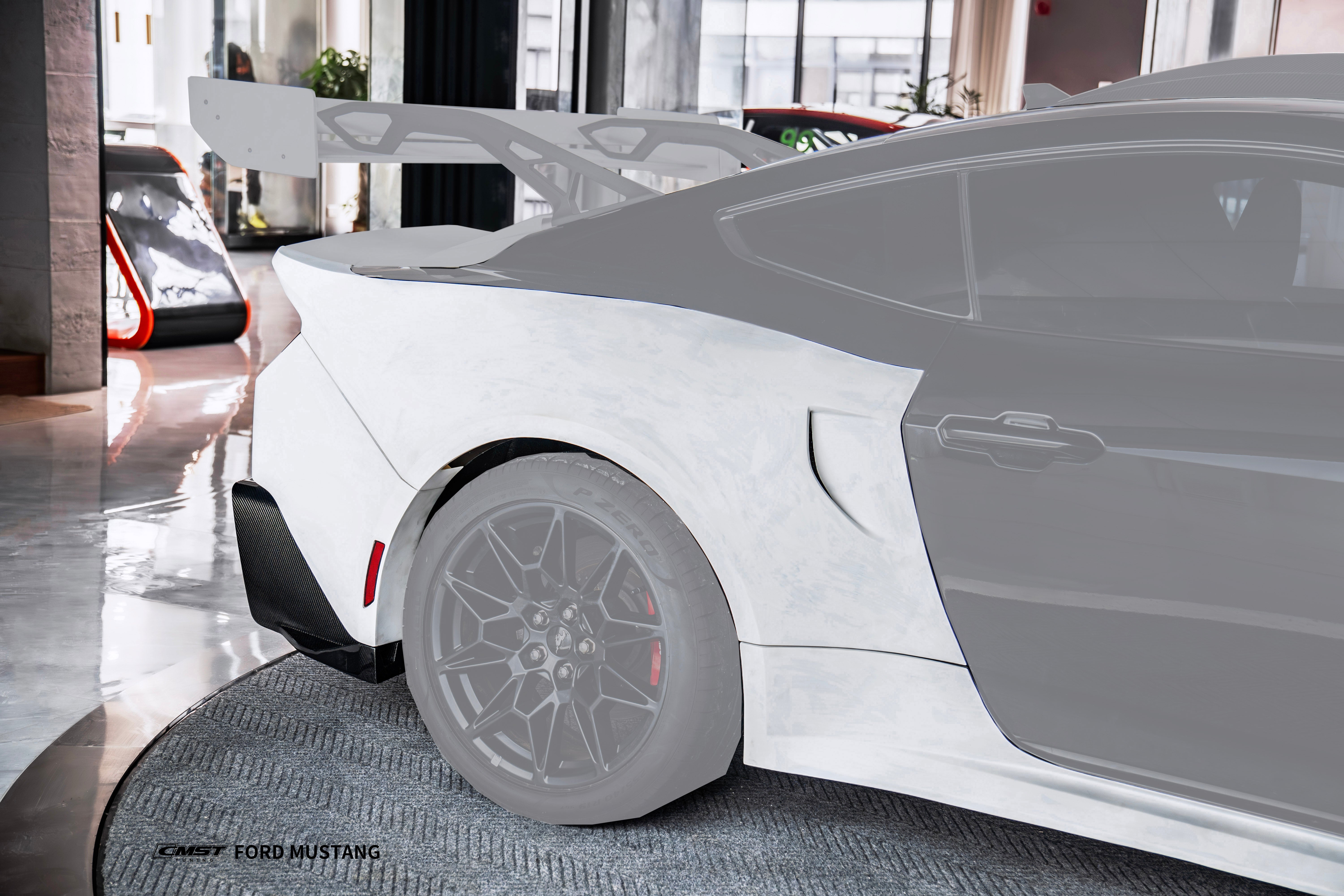 Ford Mustang S650 2.3 Ecoboost 5.0 GT Dark Horse 2024-ON with Aftermarket Parts - GTD Style Full Complete Kit Carbon Fiber / FRP from CMST Tuning