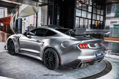 Ford Mustang S650 2.3 Ecoboost 5.0 GT Dark Horse 2024-ON with Aftermarket Parts - GTD Style Rear Bumper & Diffuser Carbon Fiber / FRP from CMST Tuning