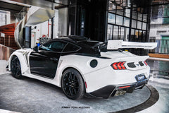 Ford Mustang S650 2.3 Ecoboost 5.0 GT Dark Horse 2024-ON with Aftermarket Parts - GTD Style Rear Bumper & Diffuser Carbon Fiber / FRP from CMST Tuning