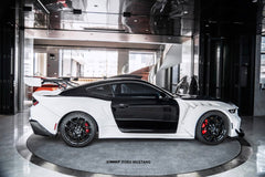 Ford Mustang S650 2.3 Ecoboost 5.0 GT Dark Horse 2024-ON with Aftermarket Parts - GTD Style Side Skirts Carbon Fiber / FRP from CMST Tuning