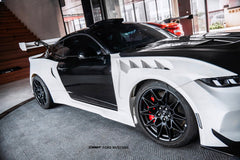 Ford Mustang S650 2.3 Ecoboost 5.0 GT Dark Horse 2024-ON with Aftermarket Parts - GTD Style Widebody Front Fenders Carbon Fiber / FRP from CMST Tuning