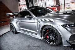 Ford Mustang S650 2.3 Ecoboost 5.0 GT Dark Horse 2024-ON with Aftermarket Parts - GTD Style Widebody Front Fenders Carbon Fiber / FRP from CMST Tuning