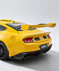 Ford Mustang S650 2.3 Ecoboost 5.0 GT Dark Horse 2024-ON with Aftermarket Parts - GTD Style Rear Wing Carbon Fiber / FRP from CMST Tuning