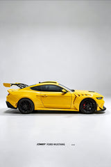 Ford Mustang S650 2.3 Ecoboost 5.0 GT Dark Horse 2024-ON with Aftermarket Parts - GTD Style Widebody Rear Quarter Panel Flares Wheel Arches Carbon Fiber / FRP from CMST Tuning