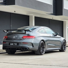 Mercedes Benz C-Class C63s C63 C43 C400 C300 W205 2015-2021 & C-Class C63s C63 C43 C300 W205 2016-2022 with Aftermarket Parts - GTR Style Rear Spoiler Carbon Fiber / FRP from CMST Tuning