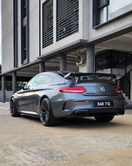 Mercedes Benz C-Class C63s C63 C43 C400 C300 W205 2015-2021 & C-Class C63s C63 C43 C300 W205 2016-2022 with Aftermarket Parts - GTR Style Rear Spoiler Carbon Fiber / FRP from CMST Tuning