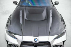 BMW 4 Series M440 430 G22 G23 2020-ON & 4 Series M440 430 G26 2020-ON with Aftermarket Parts - HORIZON V3 Hood Dry Pre-preg Carbon Fiber / FRP from CMST Tuning