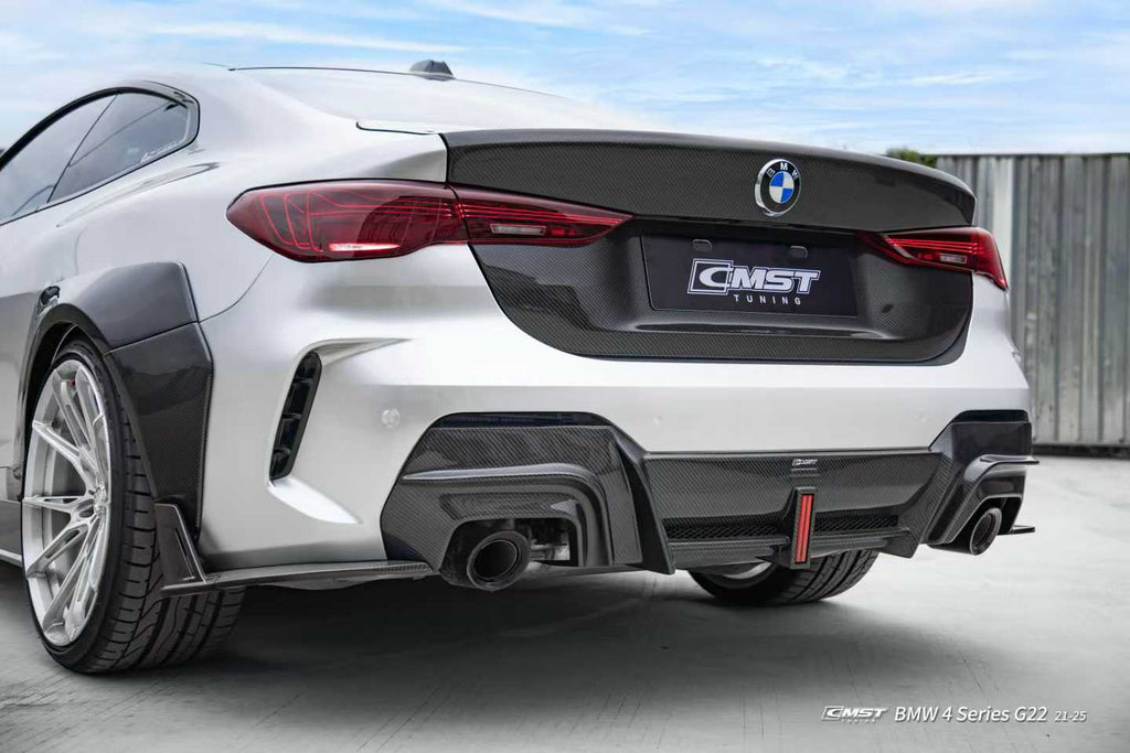 BMW 4 Series M440 430 G22 G23 Aftermarket Parts CMST Rear Diffuser ...