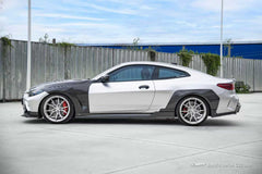 BMW 4 Series M440 430 G22 G23 2020-ON with Aftermarket Parts - Front Fender Dry Pre-preg Carbon Fiber / FRP from CMST Tuning