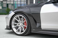 BMW 4 Series M440 430 G22 G23 2020-ON with Aftermarket Parts - Front Fender Dry Pre-preg Carbon Fiber / FRP from CMST Tuning