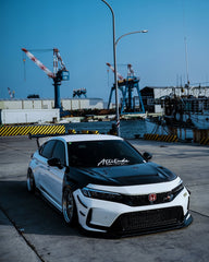 Honda Civic Type-R FL5 2023 2024 with Aftermarket Parts - Front Fenders Pre-preg Carbon Fiber / FRP from CMST Tuning