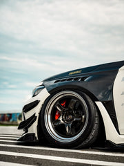 Honda Civic Type-R FL5 2023 2024 with Aftermarket Parts - Front Fenders Pre-preg Carbon Fiber / FRP from CMST Tuning