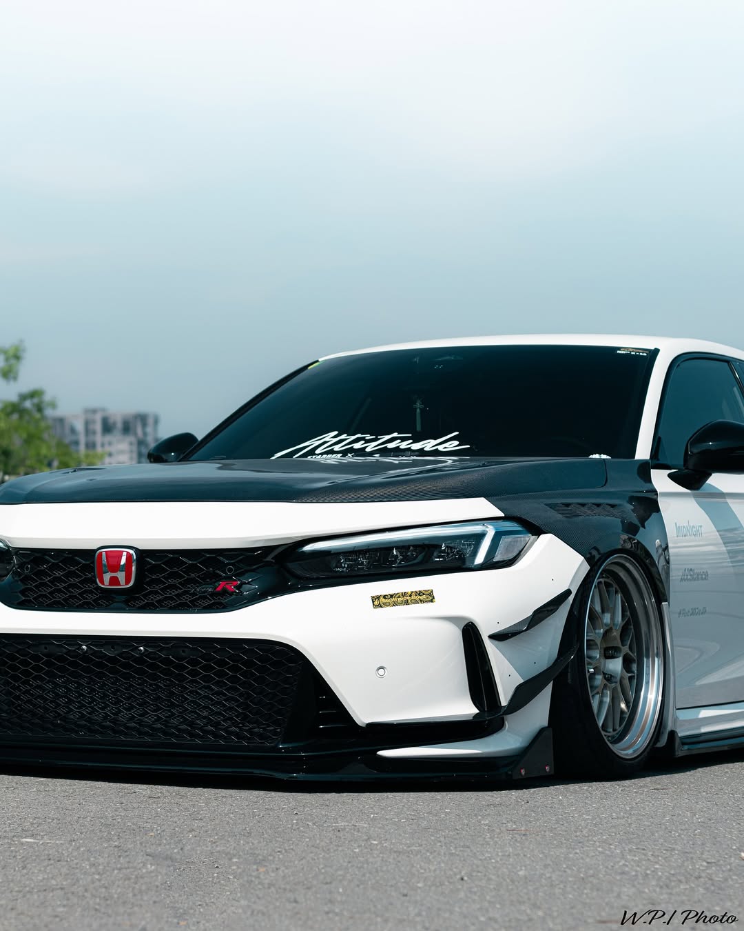 Honda Civic Type-R FL5 2023 2024 with Aftermarket Parts - Front Fenders Pre-preg Carbon Fiber / FRP from CMST Tuning