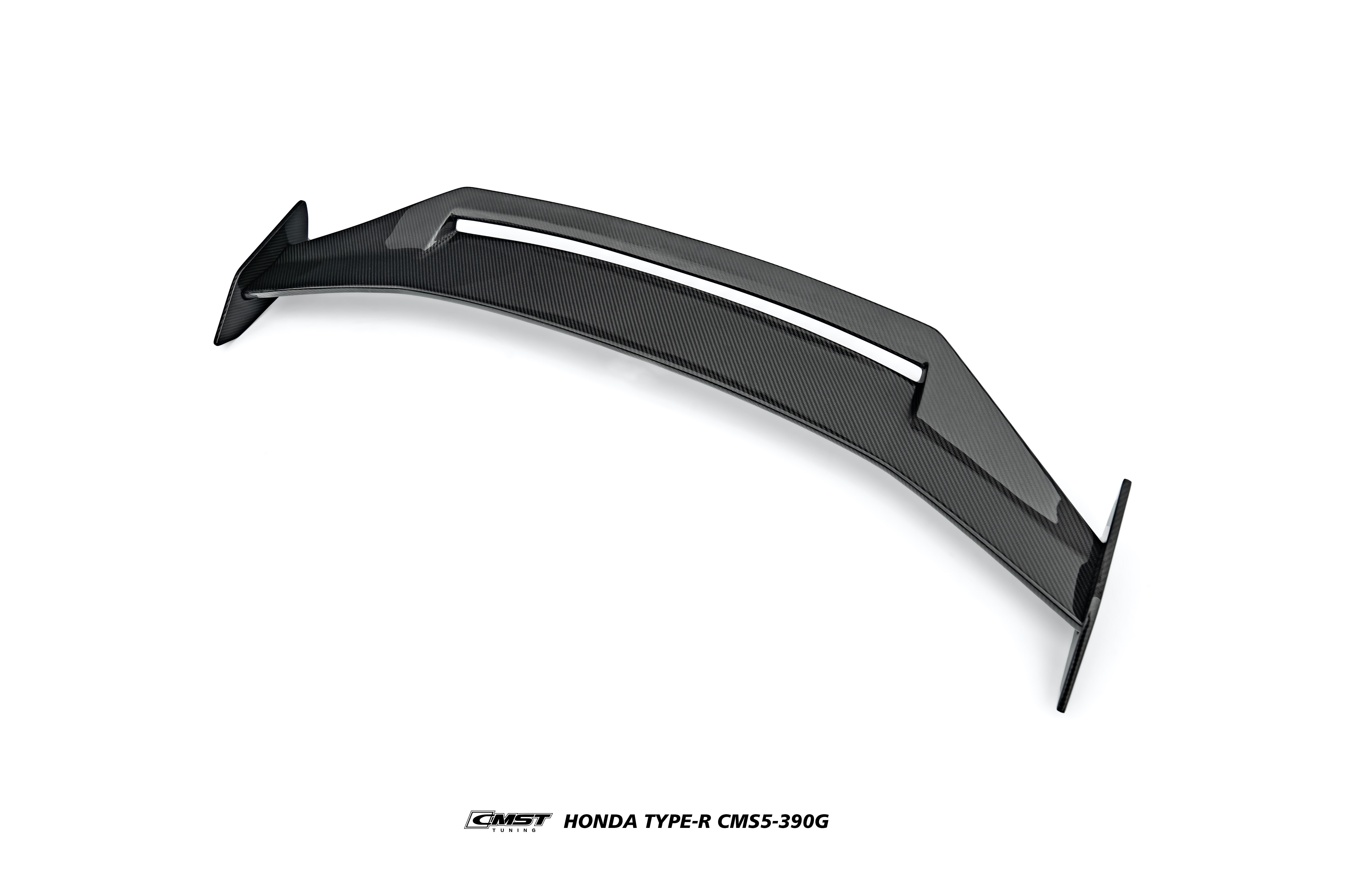 Honda Civic Type-R FL5 2023-ON with Aftermarket Parts - V2 Rear Spoiler Dry Pre-preg Carbon Fiber / FRP from CMST Tuning