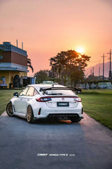 Honda Civic Type-R FL5 2023-ON with Aftermarket Parts - V2 Side Skirts Dry Pre-preg Carbon Fiber / FRP from CMST Tuning