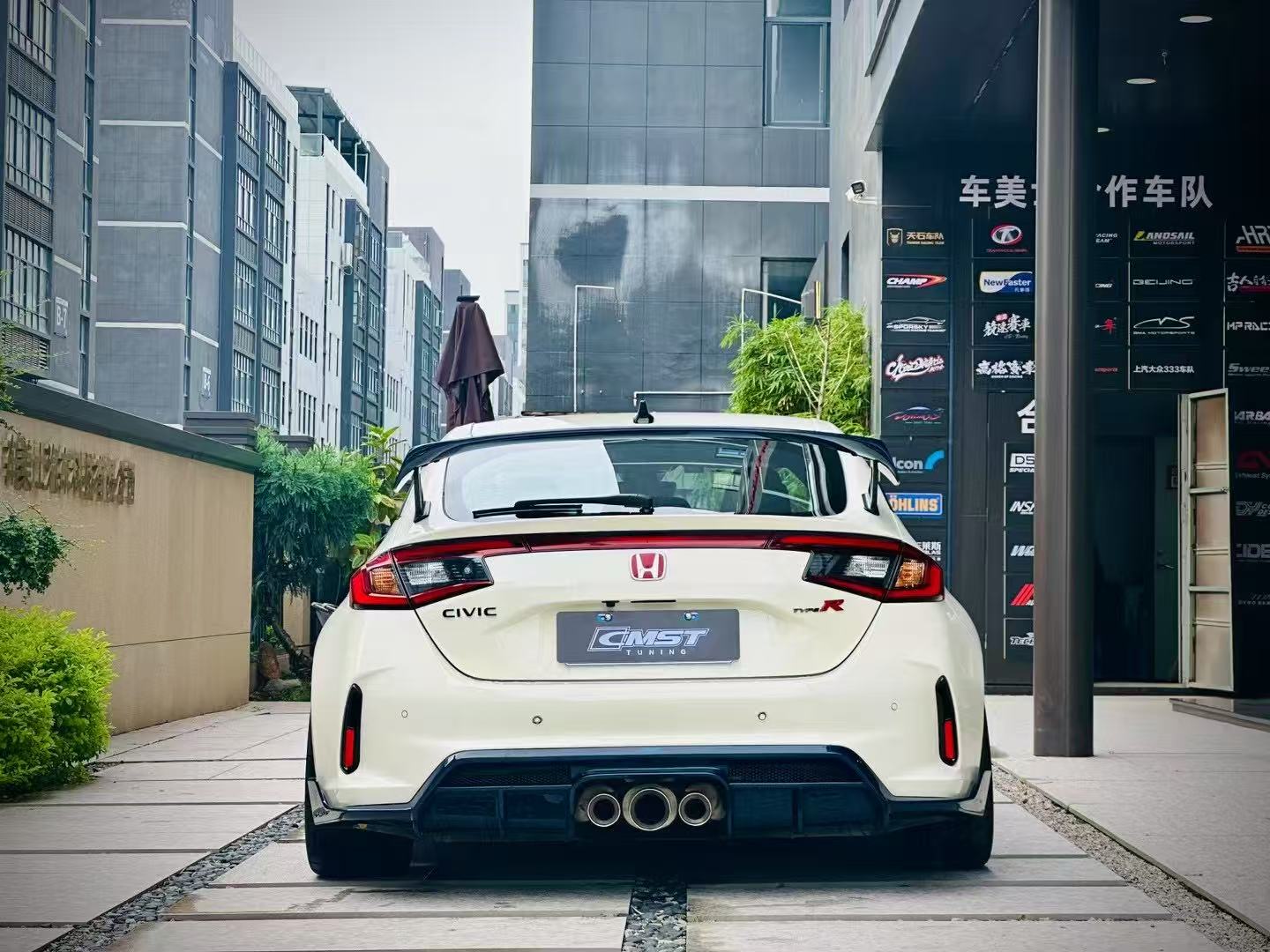Fl5 Rear Wing Honda Civic Type-R FL5 Aftermarket Parts CMST Tuning Rear Spoiler Wing ...