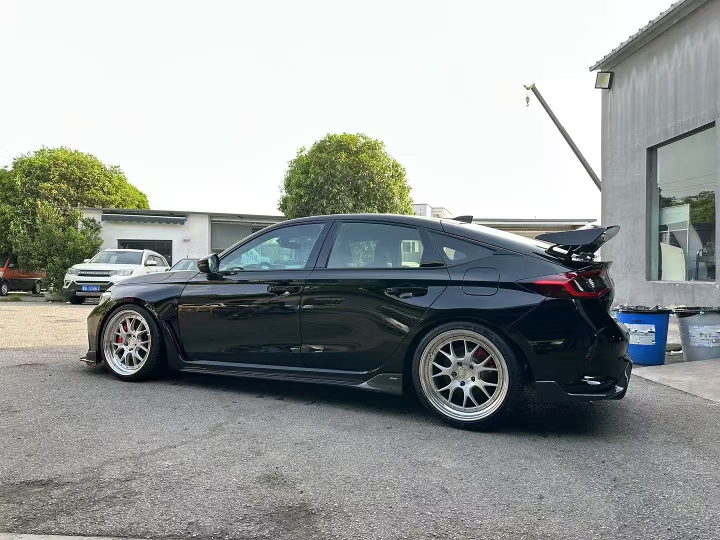 Honda Civic Type-R FL5 2023 2024 with Aftermarket Parts - Rear Diffuser Pre-preg Carbon Fiber / FRP from CMST Tuning