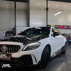 Mercedes Benz C-Class C43 C400 C300 W205 2015-2021 Sedan & C-Class C43 C300 W205 2016-2022 Coupe Convertible (suitable for both pre-facelift and facelift, only to be installed with CMST AMG GTR Style Bumper CMS2-210) with Aftermarket Parts - GTR Style Front Bumper & Front Lip Carbon Fiber/FRP/PP from CMST Tuning